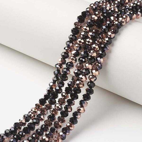 Electroplate Opaque Glass Beads Strands