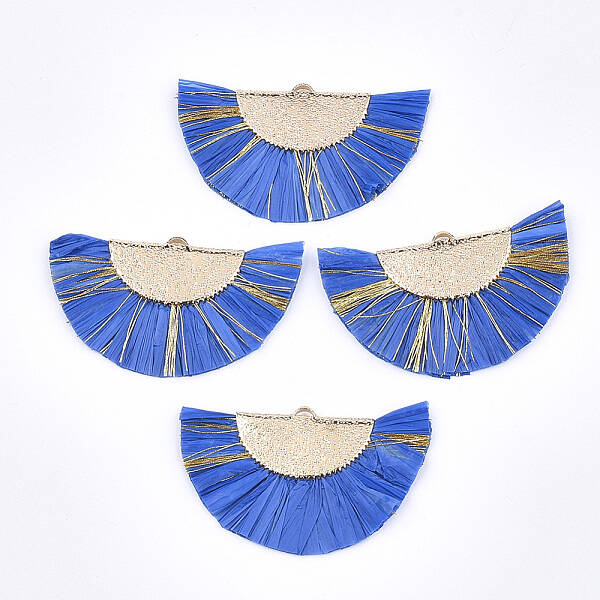 Raffia Tassel Pendants