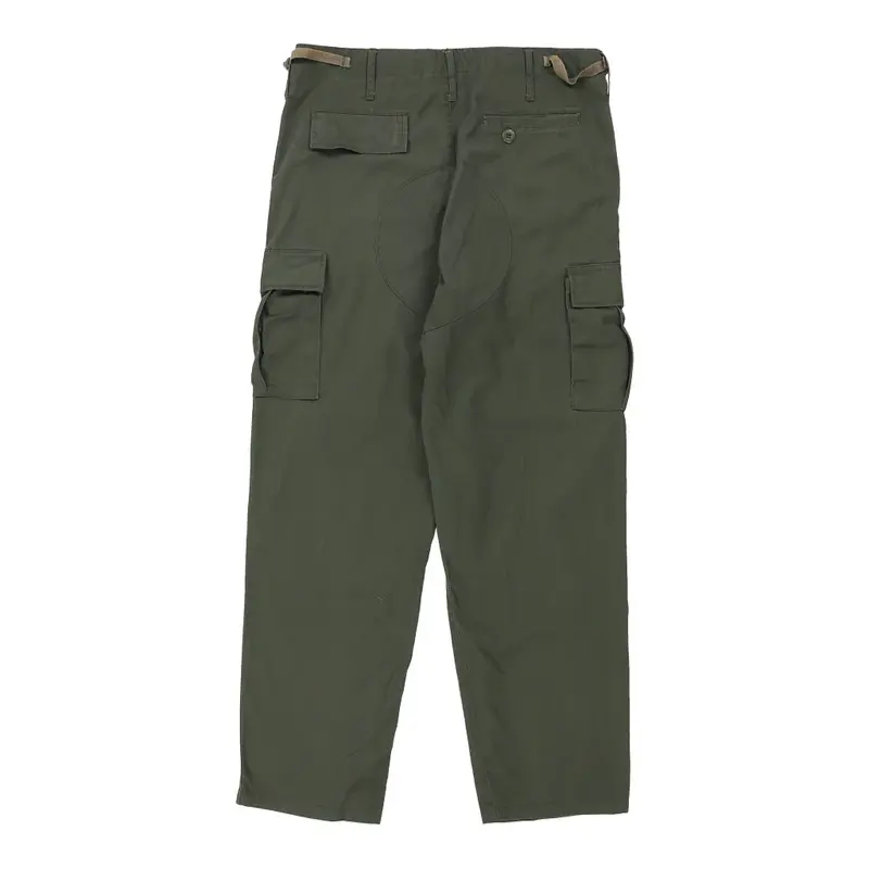 Rangers Sport Cargo Trousers - 36W 31L Green Cotton | Size: 36
