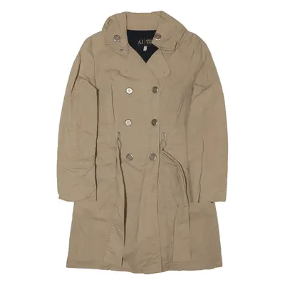 ARMANI Trench Coat Brown Womens UK 10