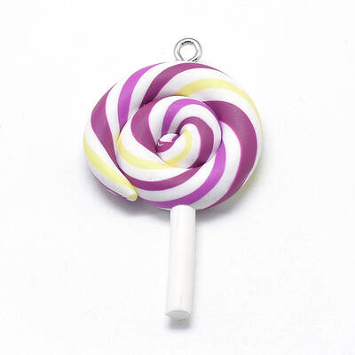 Handmade Polymer Clay Big Pendants