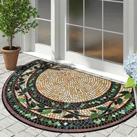 Mandala Pattern Door Mat, 1 Count Non-slip Washable Floor Rug, Decorative Rug Carpet for Home Living Room Bedroom Balcony, Ro...