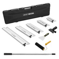 VEVOR Drywall Skimming Blade Set, 7/10/14/16/24 in Skimming Blades + 34-81.6 in Extension Handle Pole, Stainless Steel Knife ...