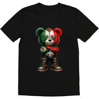 HAGBDH Fashion graphic tee T-Shirts Cotton Graphic Tees with Stylish Bear with Mexican Flag - National Pride Tee, men gifts T...