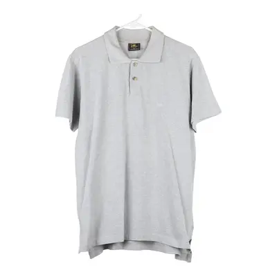 Lee Polo Shirt - Large Grey Cotton