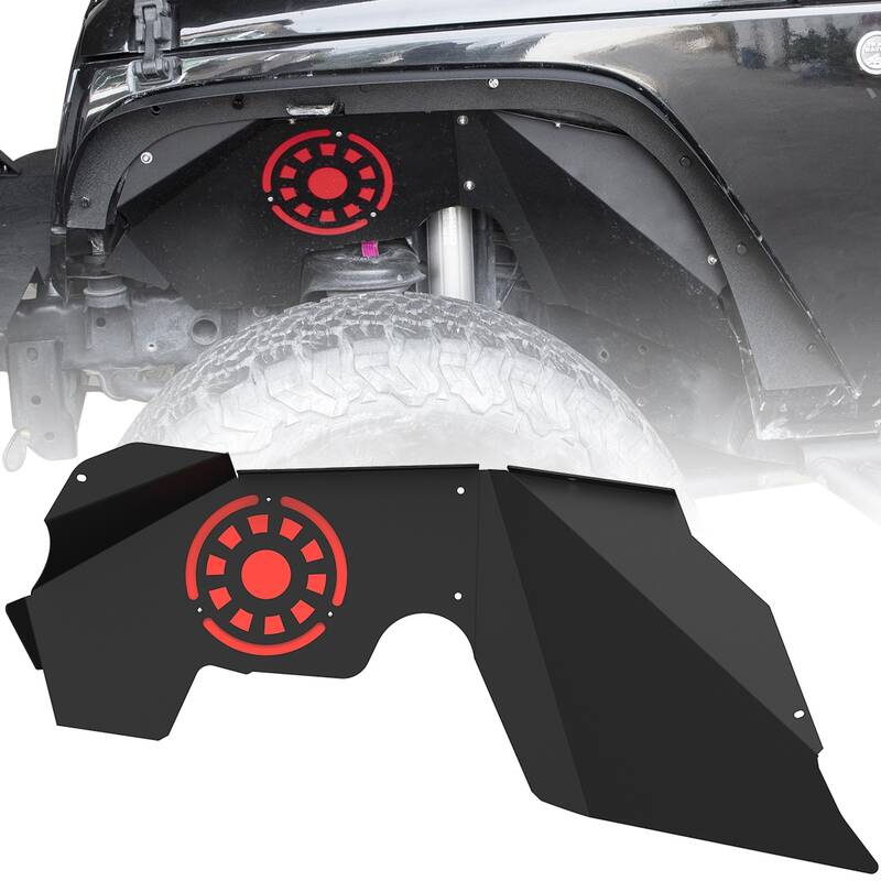 OEDRO Front Inner Fender Flares for 2007-2018 Jeep Wrangler JK & JKU Unlimited