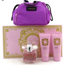 Versace Bright Crystal set eau de toilette 90 ml, body lotion 100 ml, shower gel 100 ml and pouch - 90 ml