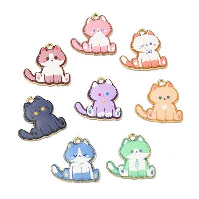Alloy Enamel Pendants