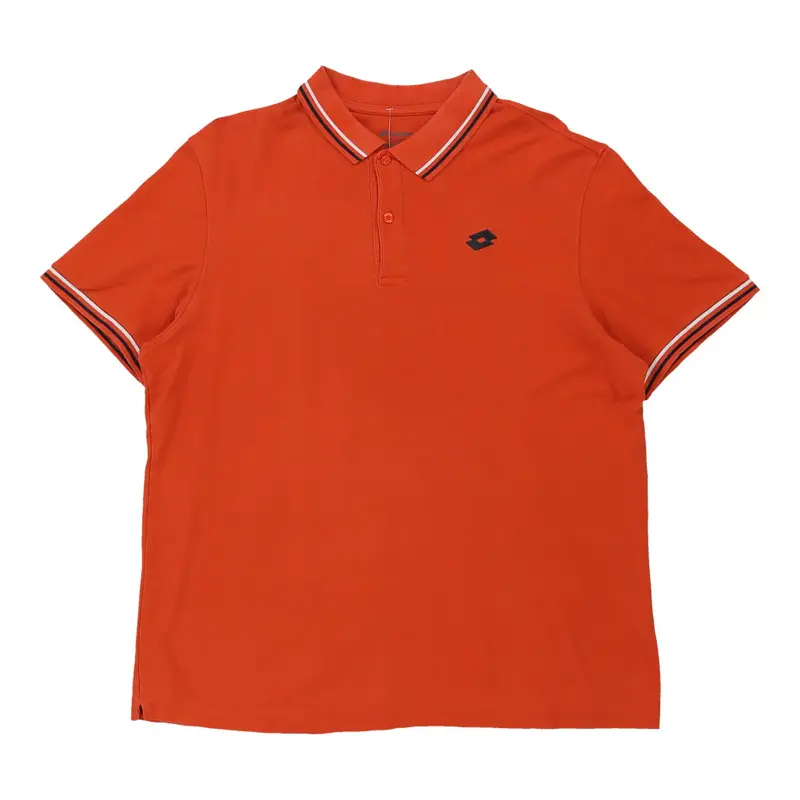 Lotto Polo Shirt - XL Orange Cotton