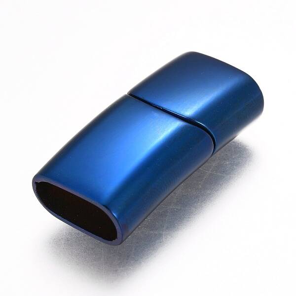 304 Stainless Steel Magnetic Clasps with Glue-in Ends