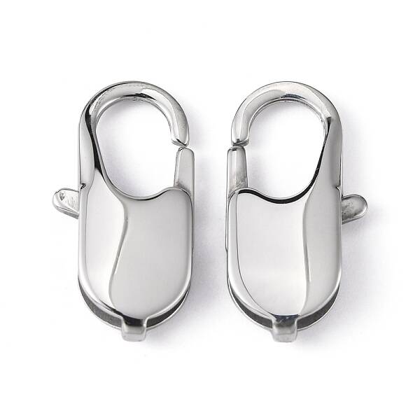 Tarnish Resistant 201 Stainless Steel Lobster Claws Key Clasps