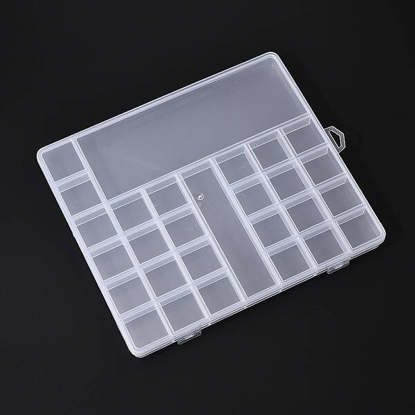 Transparent Plastic Bead Containers