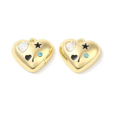 Alloy Micro Pave Cubic Zirconia Pendants