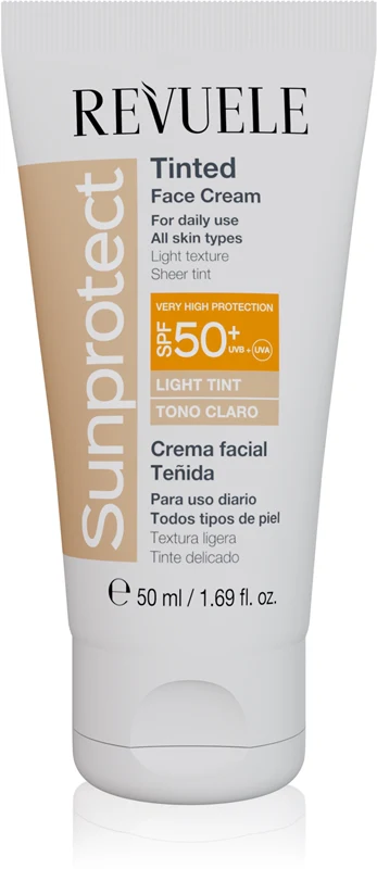 Revuele Sunprotect tinted protective cream SPF 50+ light color 50 ml