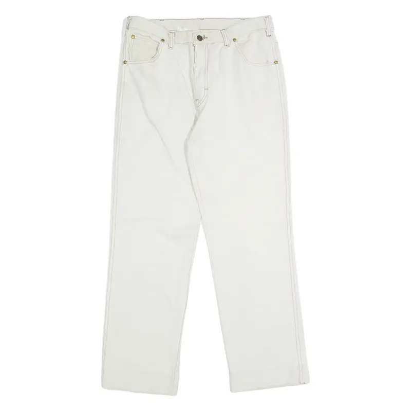 CV Womens Trousers White Regular Straight W30 L23