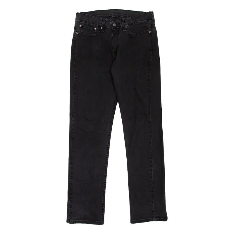 LEVI'S 514 Jeans Mens Black Slim Straight W31 L32