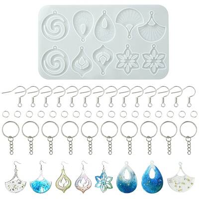 DIY Leaf Flower Earring Jewelry Making Kit