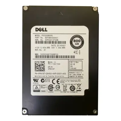Dell PG19T | 800GB Multi-Level Cell SAS 12Gb/s Hot-Pluggable 2.5-Inch Solid State Drive for PowerEdge Servers