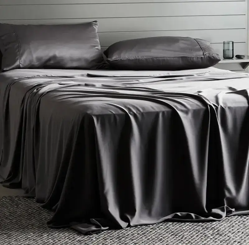 CleanBamboo® Signature Sateen Flat Sheet | Color: Cloud | Size: Full