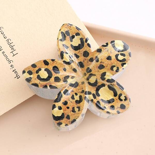 Flower Plastic Claw Hair Clips