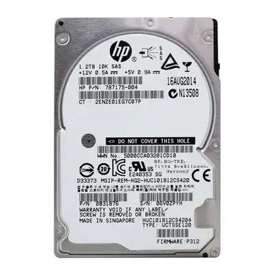 787175-004 HP 1.2TB 12Gb/s SAS 10000 2.5-inch 128MB Hard Drive
