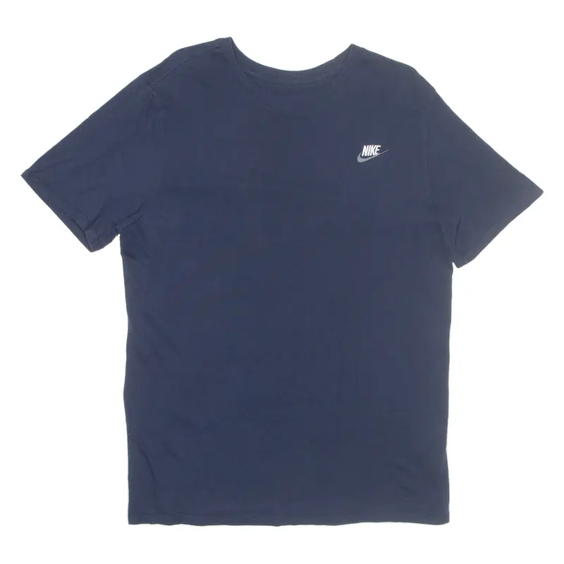 NIKE Athletic Cut Mens T-Shirt Blue L