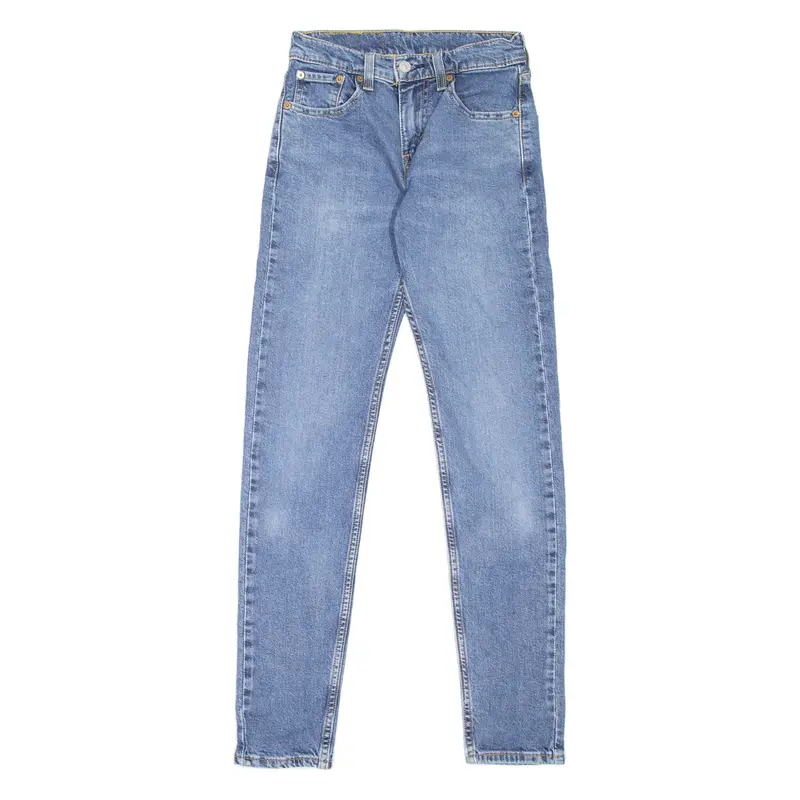 LEVI'S 512 Jeans Lo-Ball Mens Blue Slim Tapered Stone Wash W26 L31