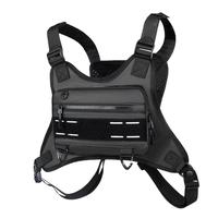 Water Resistant Sports Chest Bag, Breathable Chest Bag with Reflective Velcro & Hook, Multi-use Outdoor Vest Bag for Running ...