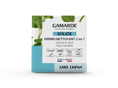 Gamarde - Solid - 2in1 Skin Cleaner - Face and Eyes - BIO 48 ml
