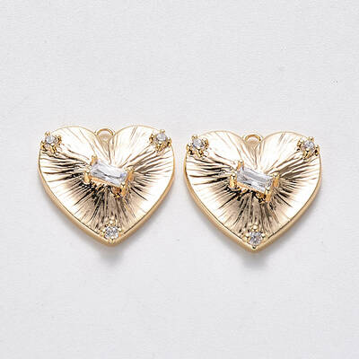 Brass Cubic Zirconia Pendants