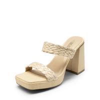 Dream Pairs Women's Open Toe Braided Platform Sandals with Cuban Heel