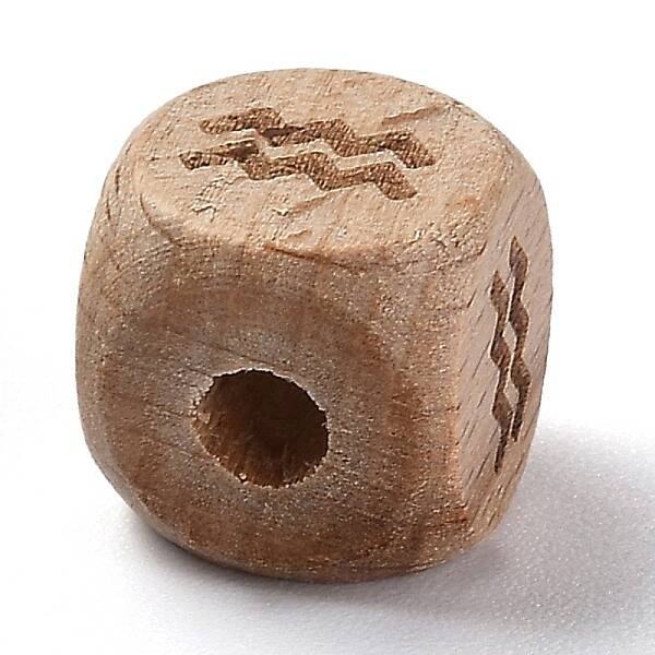 Natural Wood Constellation Beads