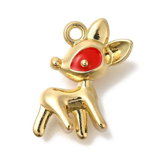 Christmas Theme Alloy Enamel Pendants