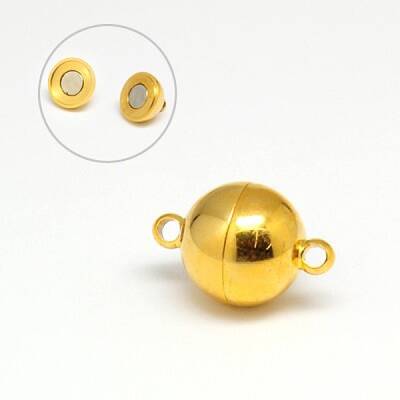 304 Stainless Steel Magnetic Clasps with Loops