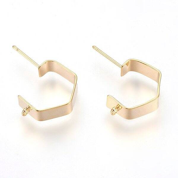 Brass Ear Stud Findings