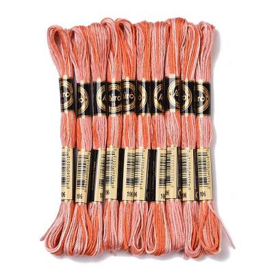 10 Skeins 6-Ply Polyester Embroidery Floss
