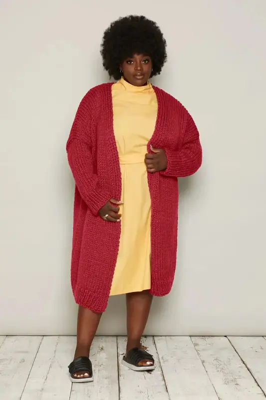 Lena Cardigan (Berry) | size: XS to S