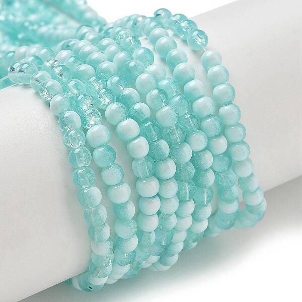 Crackle Glass Beads Strands