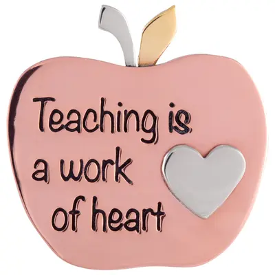 Work of Heart Teacher Appreciation Pin - Book