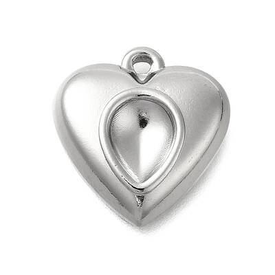 304 Stainless Steel Pendant Cabochon Settings