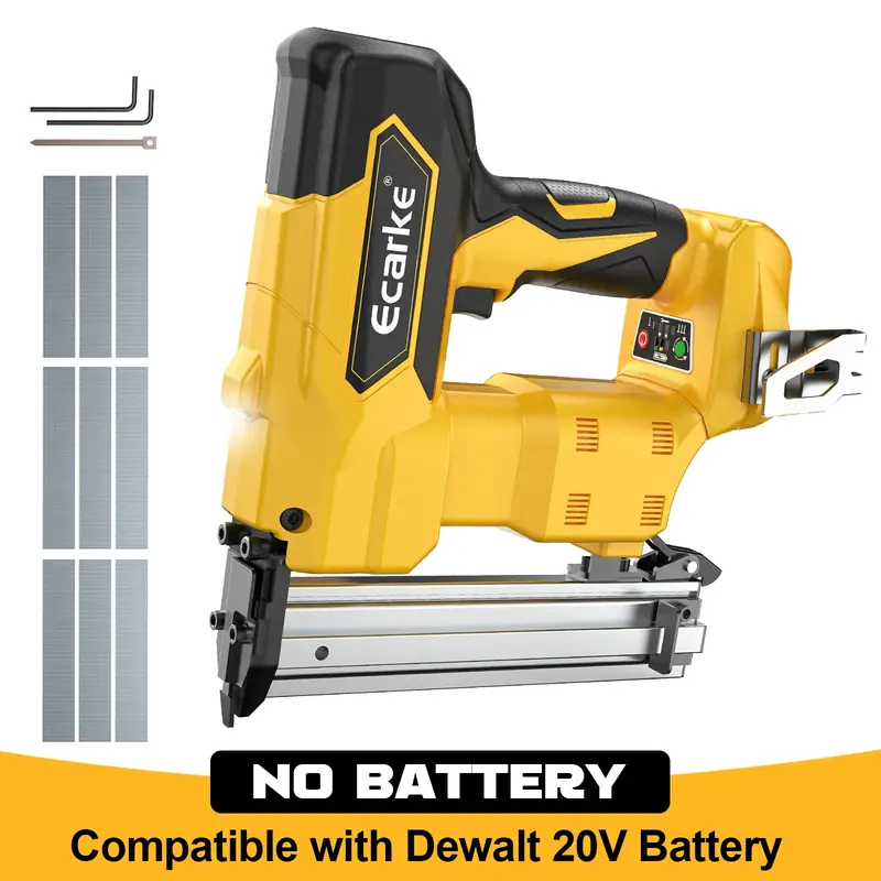 Brad Nailer Cordless Stapler for Milwaukee 18V, 2 in 1 Electric Nail Gun/Staple Gun with 18GA Nails/Staples,Battery Power 2 I...