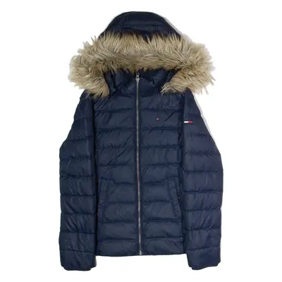 HILFIGER DENIM Womens Puffer Jacket Blue Hooded M