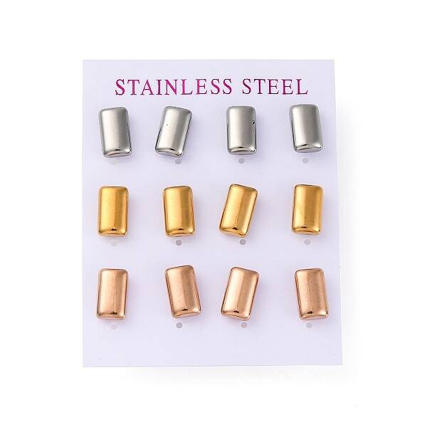 304 Stainless Steel Stud Earrings