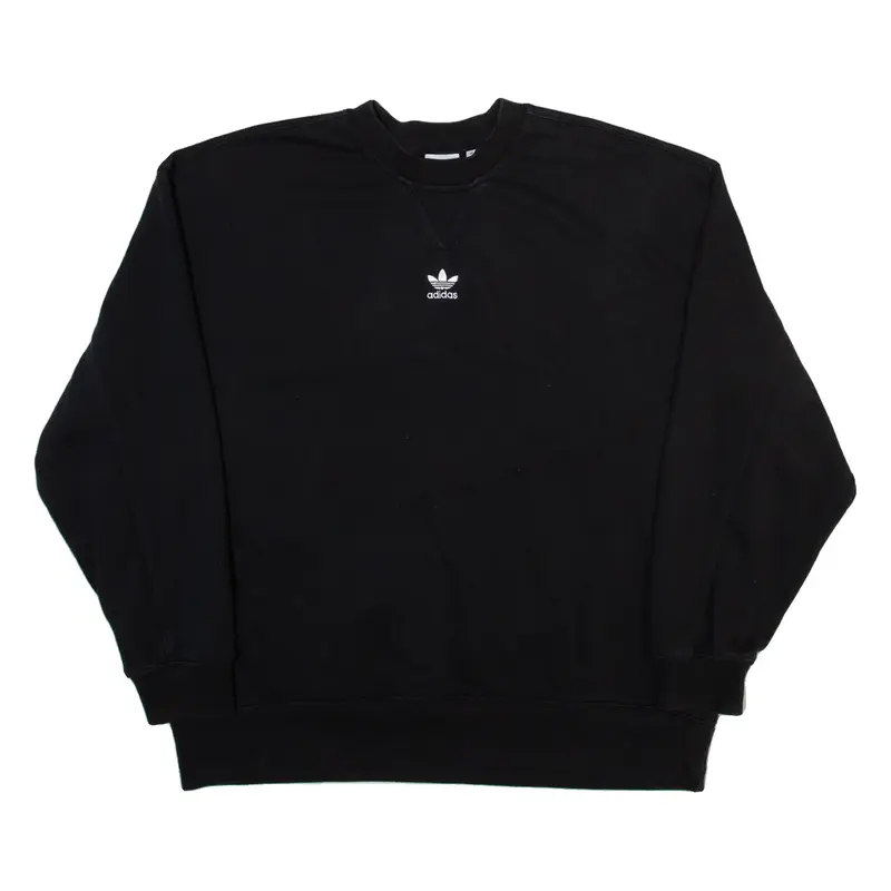 ADIDAS ORIGINALS Womens Sweatshirt Black UK 8