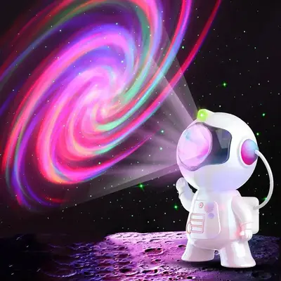 Astronaut Design Projector Galaxy Night Lights, Astronaut Star Projector Lamp, Creative Desk Room Lights for Bedroom, Adjusta...