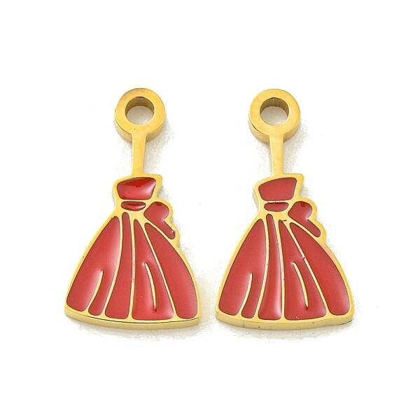Halloween Theme Ion Plating(IP) 304 Stainless Steel Enamel Pendants