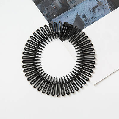 Plastic Full Circular Flexible Comb Hair Bands