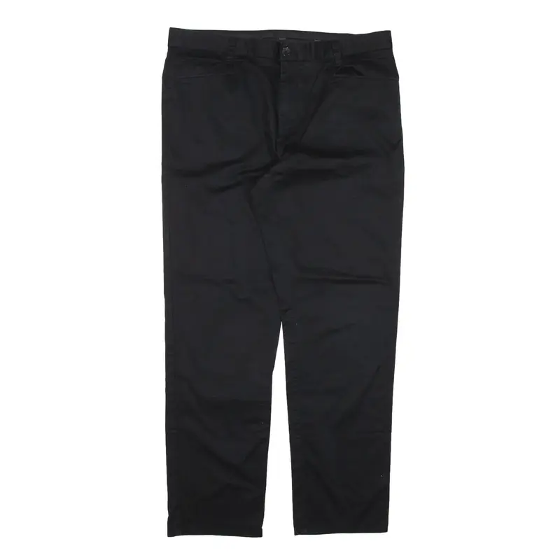 CALVIN KLEIN Trousers Black Regular Tapered Womens W36 L32