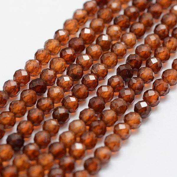 Natural Garnet Bead Strands