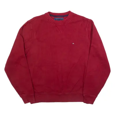 TOMMY HILFIGER Mens Sweatshirt Maroon S